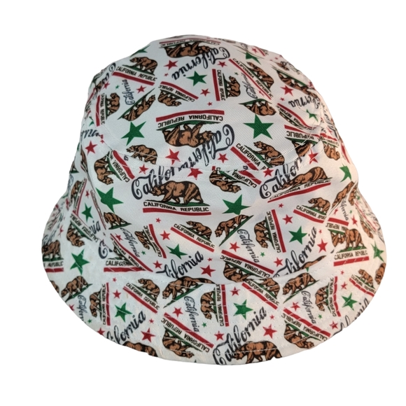 California Republic All Over Print Bucket Hat Unisex OSFM - Picture 1 of 11